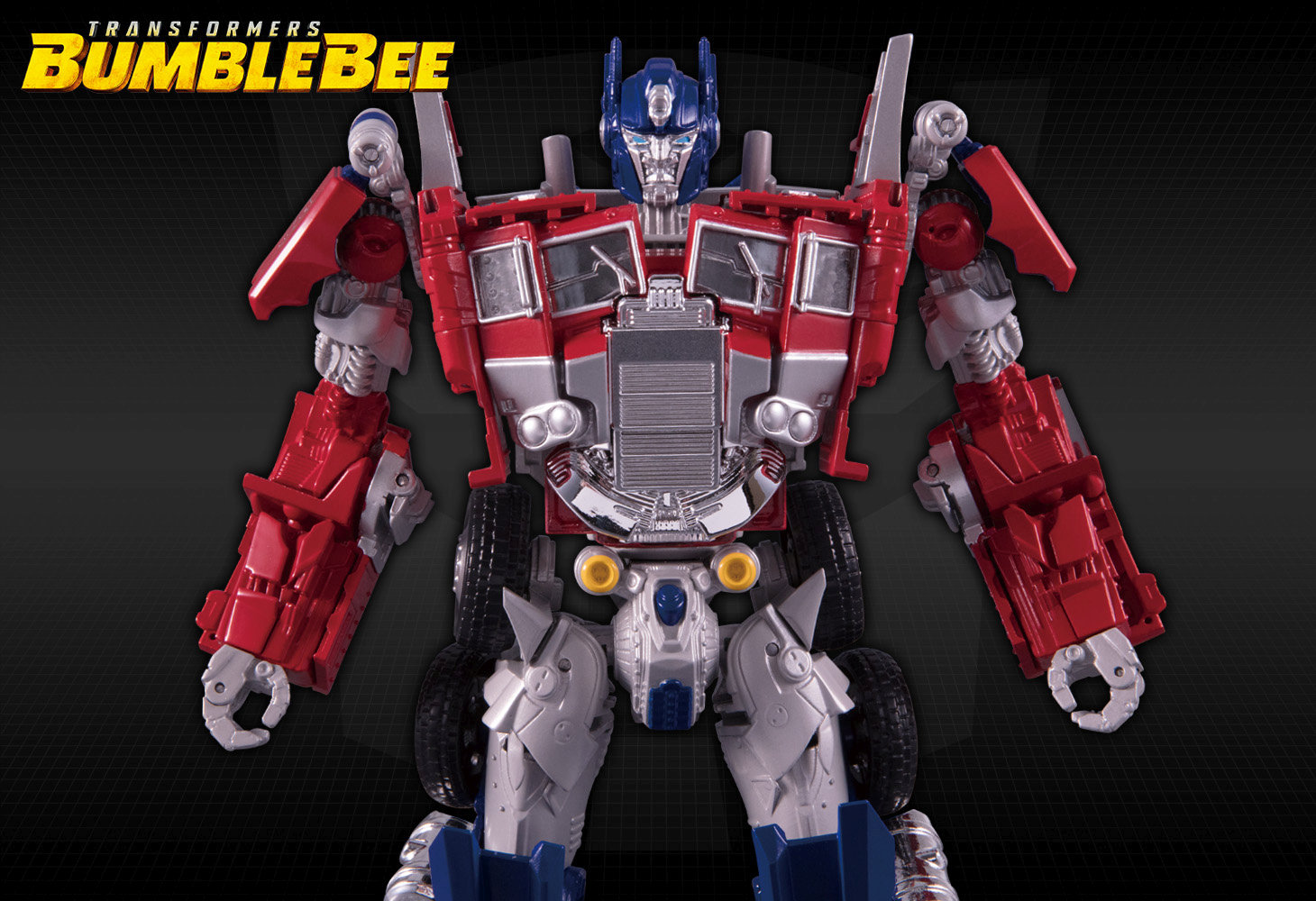 Bumblebee Movie BB 01 Power Charge Bumblebee and BB 02 Legendary Optimus Prime TakaraTomy Stock Photos